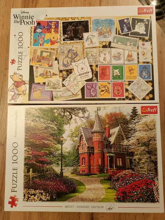 Puzzle komplet Kubuś puchatek i domek