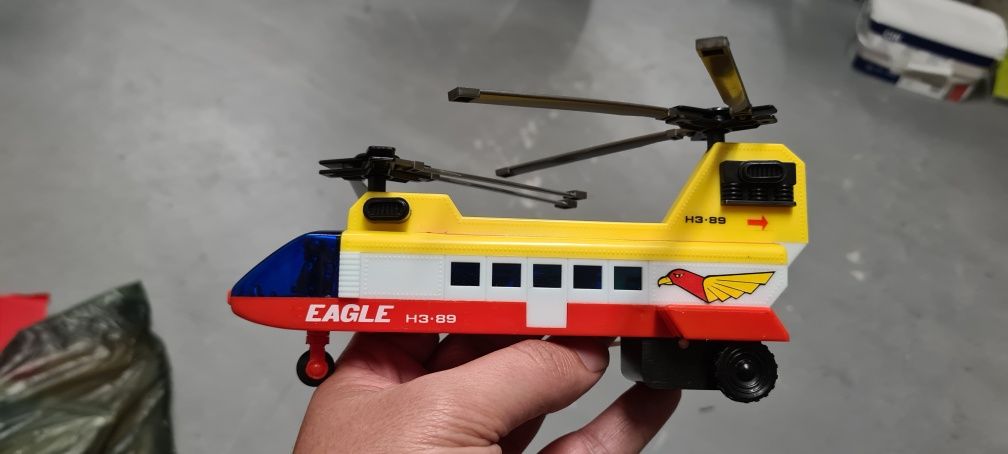 Vintage everlasttoys 568 Eagle H3.89 Helicóptero Made In Hong Kong