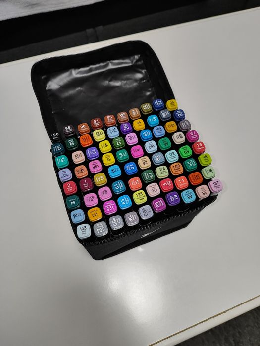 Markery do rysowania dwustronne Extralink TouchHero 80szt (pudełko)