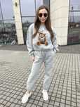 Bluza spodnie dresowe komplet damski dzianinowy miś nowy uni xs s m