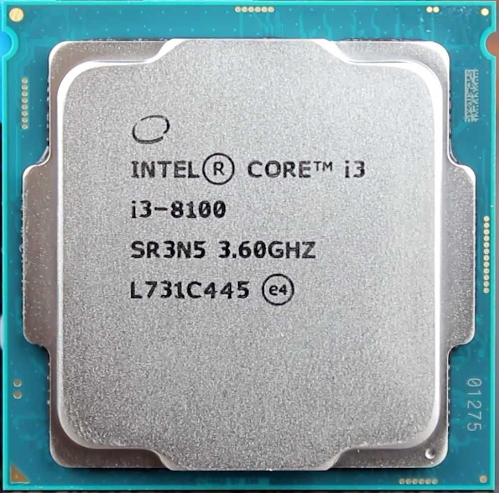 Intel Core i3|i5 8100;8300;9100;8400;9500 3.6GHz/6Mb/s1151