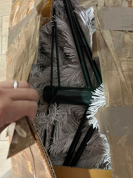 Árvore de Natal Branca Artificial Branca - 1,80 Mts