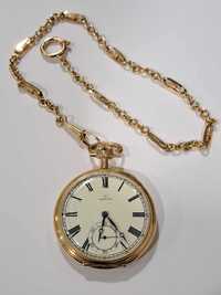 Relógios Bolso Zenith ouro grand prix paris com corrente em ouro