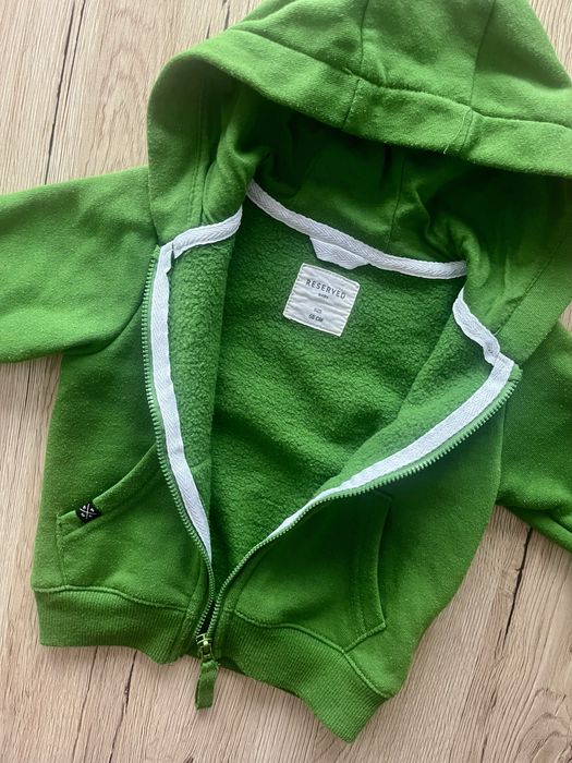 Bluza na zamek sweterek niemowlę chłopięca Reserved 68 zielona