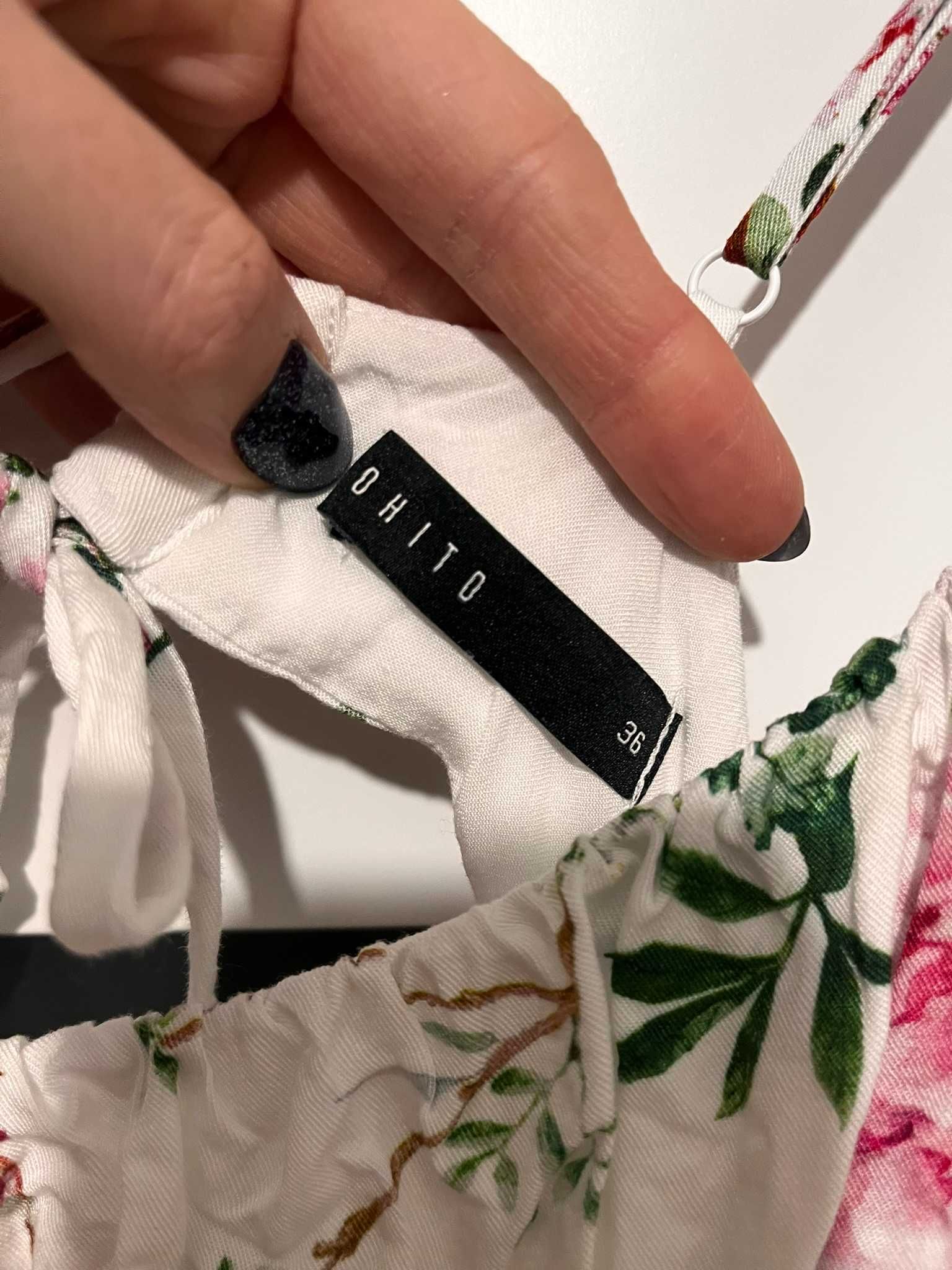 Sukienka letnia midi z wiskozy rozm 36 / Mohito