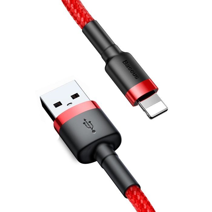 Baseus Cafule wytrzymały kabel przewód USB / Lightning QC3.0 2.4A 0,5m