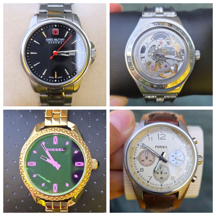 Годинник жіночий Унісекс 5 Bar Diesel Swatch Fossil Hanowa Швейцарія