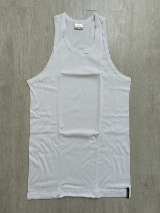 Podkoszulka męska biała bawełniana top M Henderson Basic gładka
