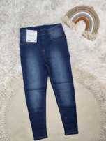 Jegginsy jeansy rurki 128-134 nowe