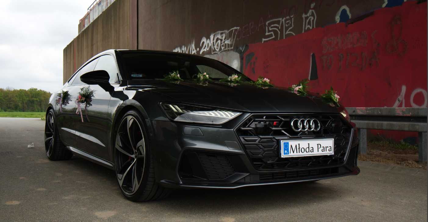 Najnowsze Audi S7 2024  lub RS5 do Ślubu DAYTONA GREY - z kierowcą !!