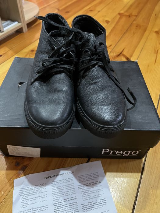 Шкіряні Чоловічі черевики ботінки  Prego 42