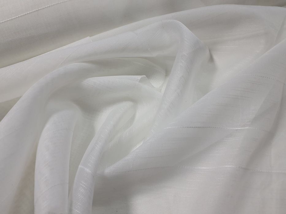 Tkanina ozdobna biała szer.ok 100 cm.