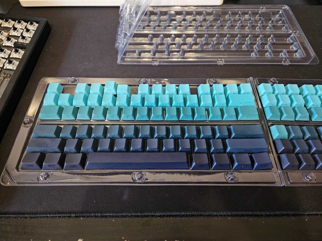 Teclas PBT, gradiente, retroiluminadas