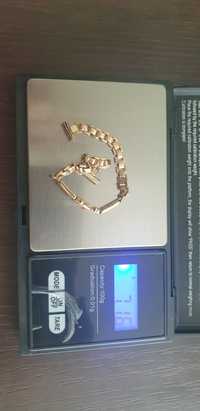 Bransoletka złota 583, cena jak za złom złota, 7.16 grama