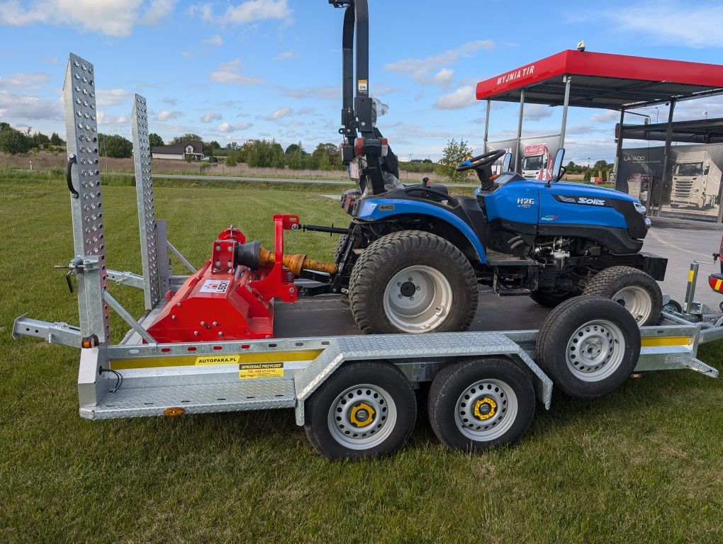 Wynajem traktorka 4x4 z kosiarką bijakowa 140cm