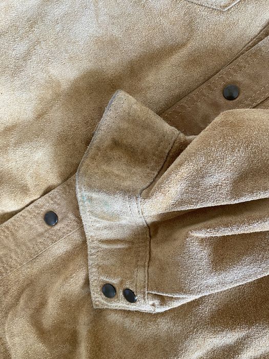 Koszula kurtka skóra zamsz uniseks roz. S