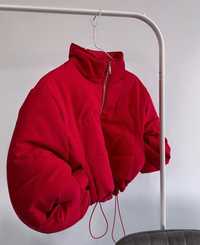 Пуфер куртка червона