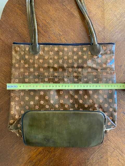 torebka damska, skóra naturalna lakierowana