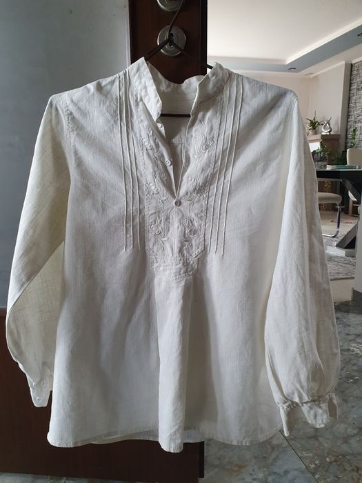 Koszula męska góralska lniana L