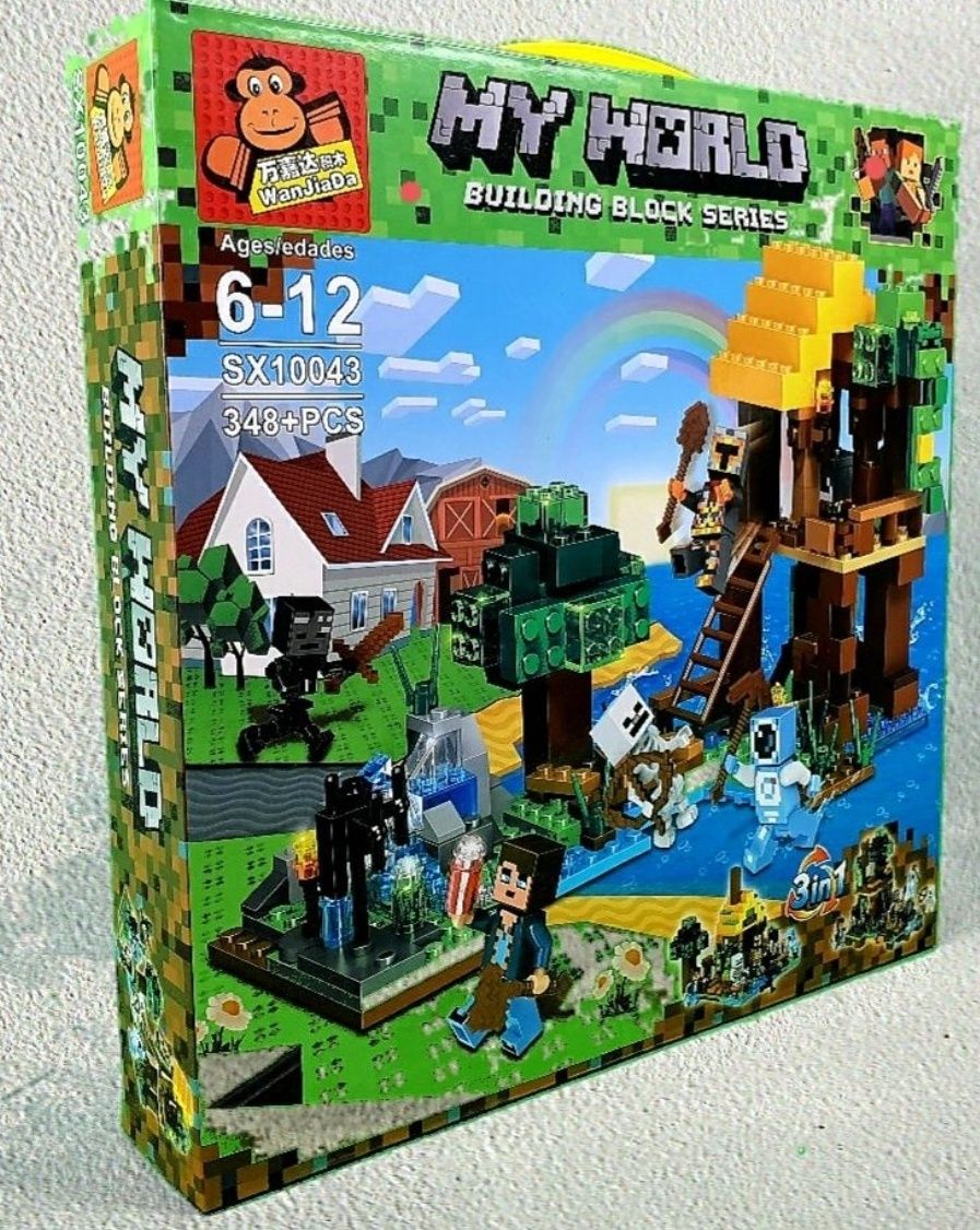 Minecraft klocki my World 348el nie lego Nowe wys pl