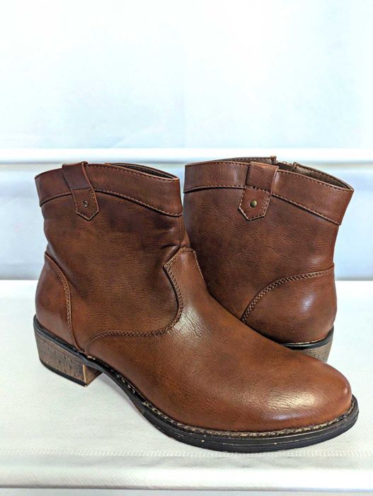 Чоботи ковбойські Graceland байкерські напівчоботи чобітки кантрі р.36