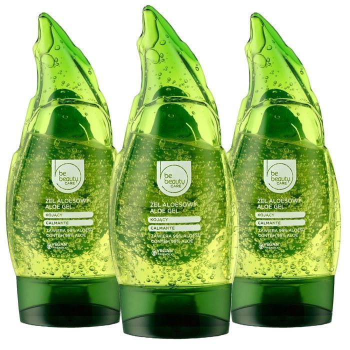 3X Kojący Żel Aloesowy Do Ciała 99% Aloesu 200Ml Vegan Be Beauty