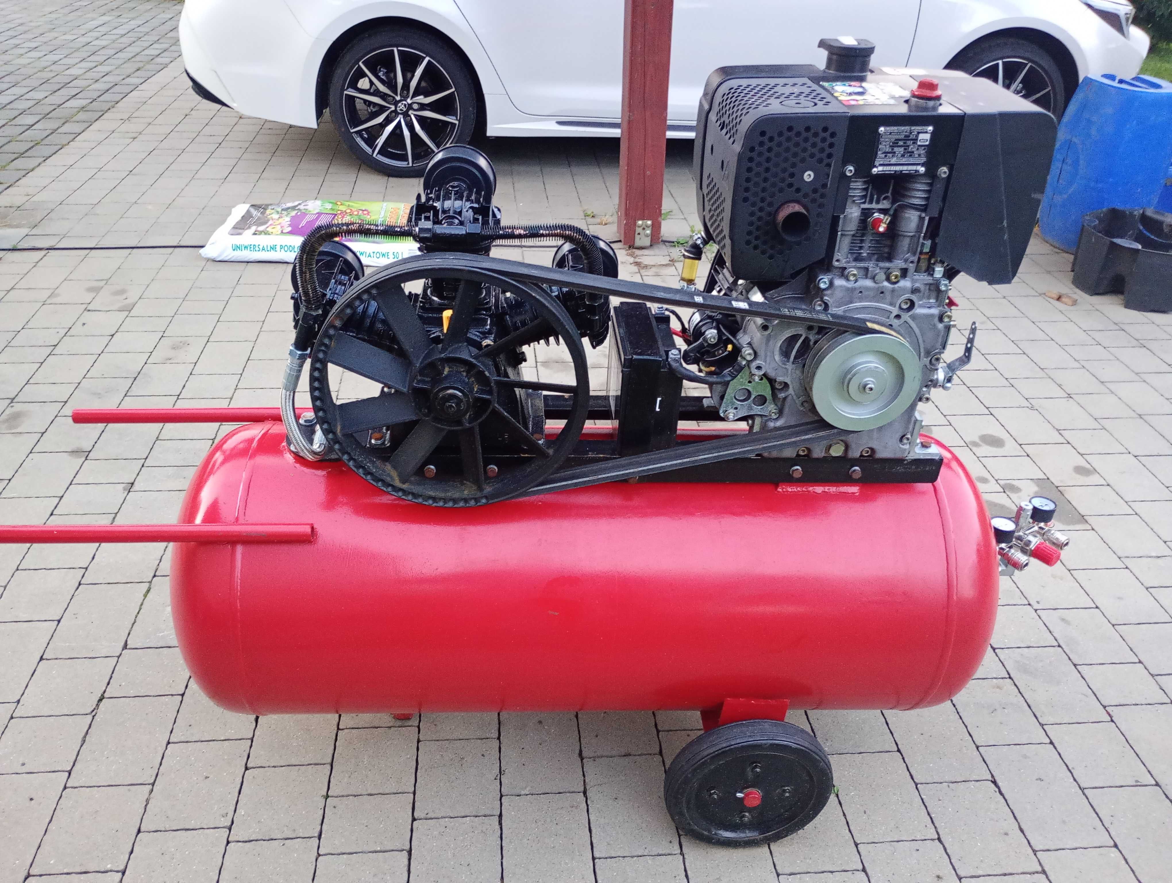 Kompresor spalinowy ASPA 180 silnik HATZ 1B40