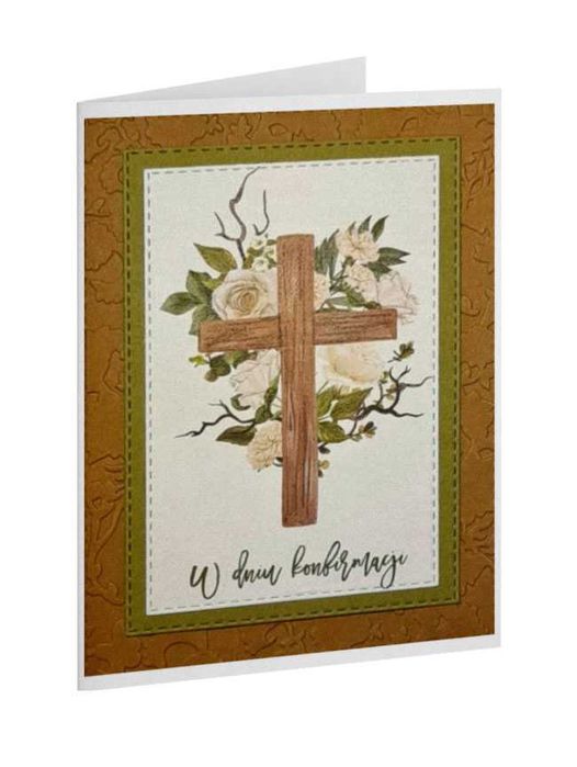 Kartka handmade - Konfirmacja z życzeniami - ML