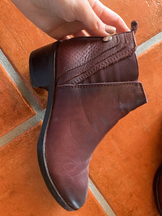 Botas bordô como novas tamanho 37