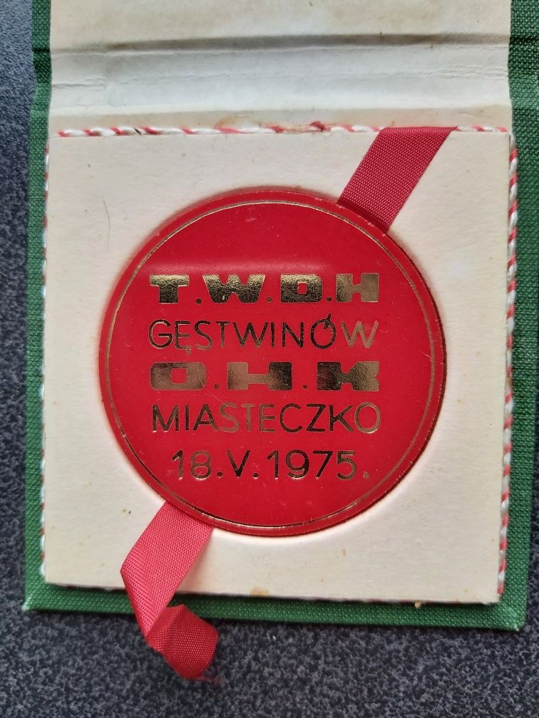 Odznaka pamiątkowa Gęstwinów Miasteczko Krzeszowice medal