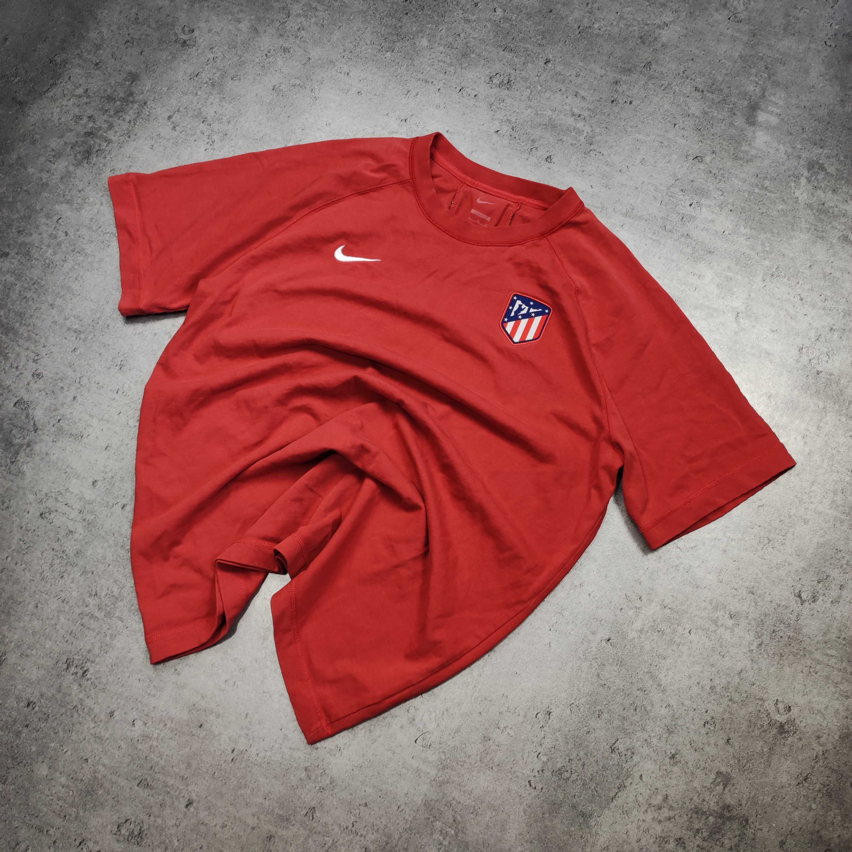 MĘSKA PREMIUM Koszula Piłka Nożna NIKE Athletico Madryt Czerwona Herb