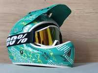 Kask fullface IXS phobos + gogle 100%