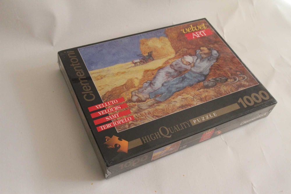 Puzzle 1000 peças aveludadas, raro
