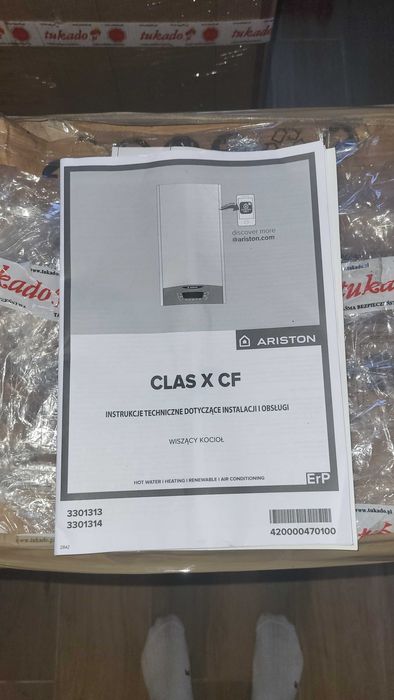 Kocioł gazowy Ariston Clas X Cf Eu dwufunkcyjny, nieużywany