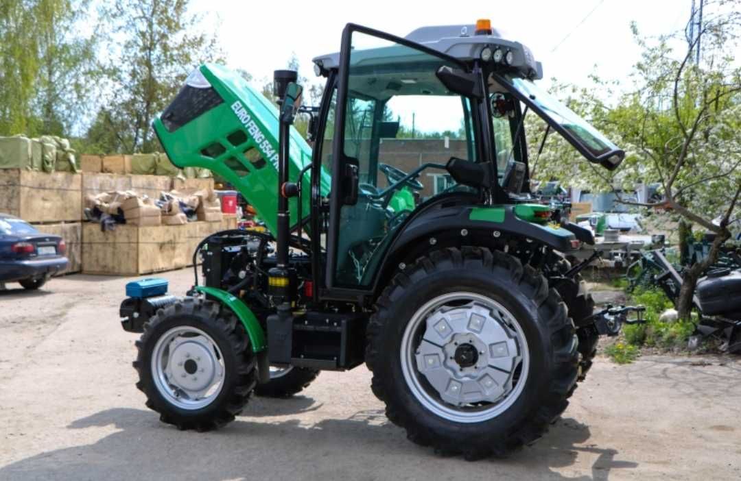 Мінітрактор Euro feng 554  Реверс Кондиціонер Примусова гідравліка