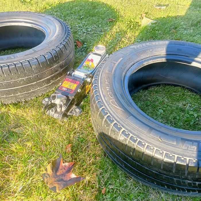 2 OPONY MICHELIN 235/65/16 C letnie plus podnośnik hydrauliczny żaba !