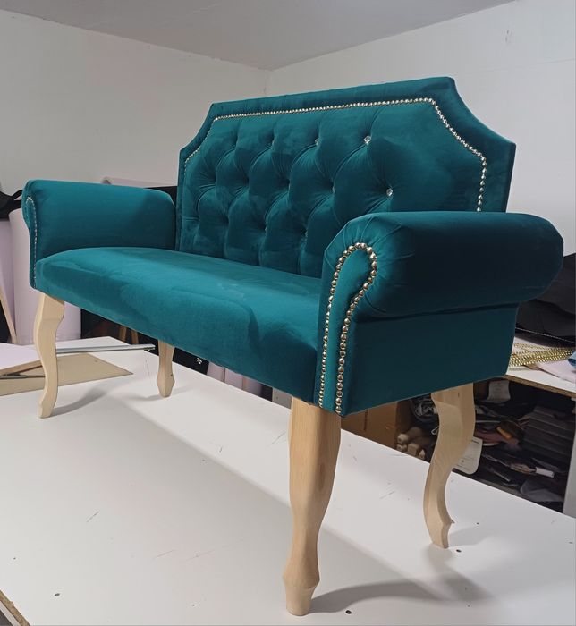 Ławka tapicerowana glamour