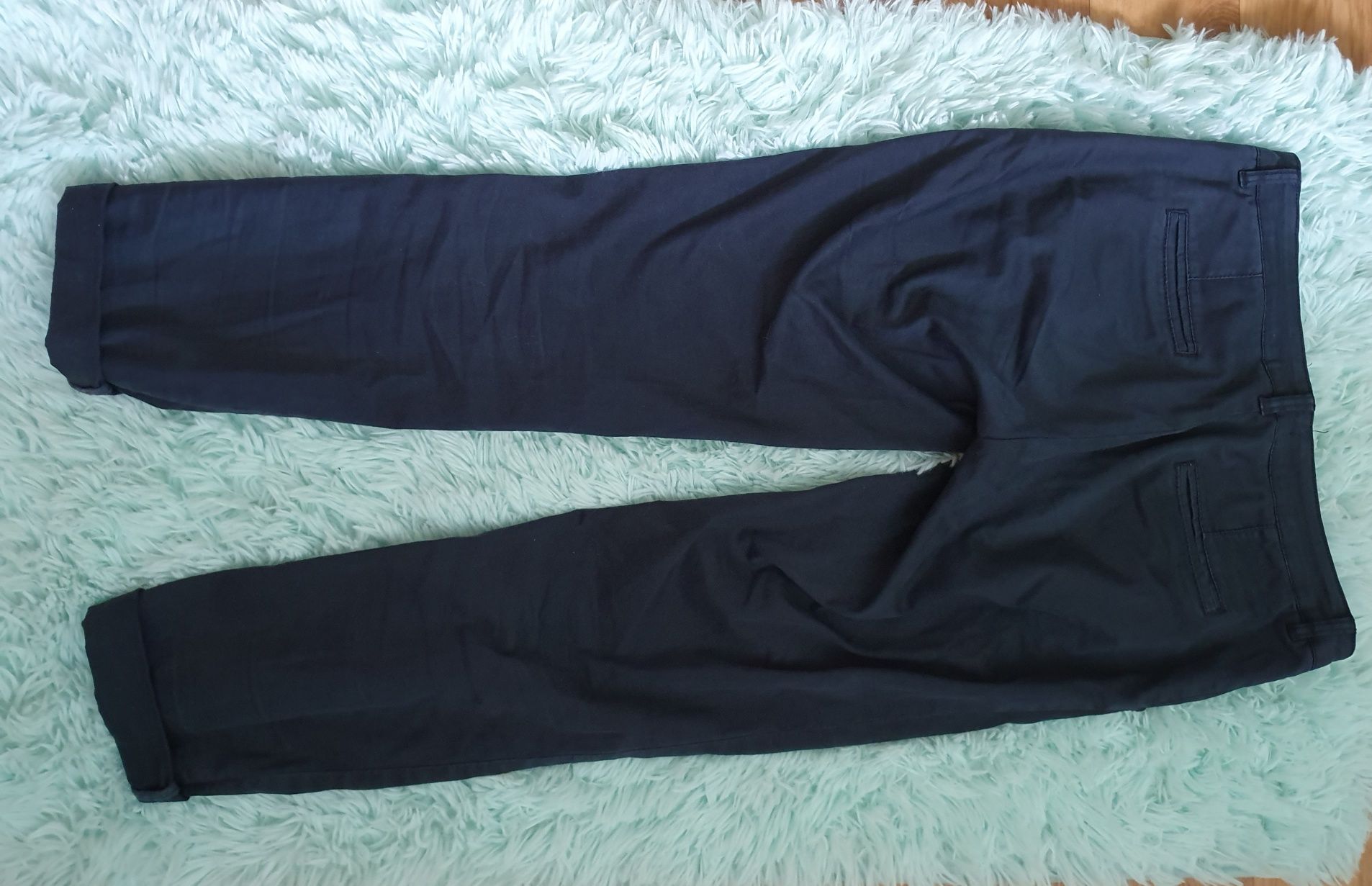 Granatowe spodnie, rozmiar 34 Mohito