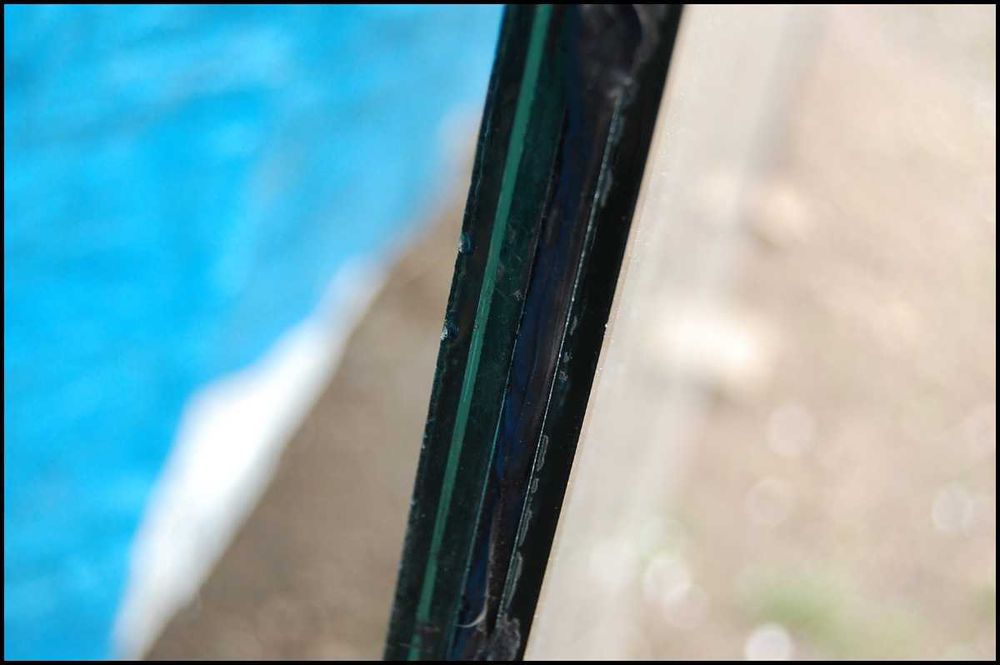 Okno fix wkład szyba pakiet 195,5 x 19cm