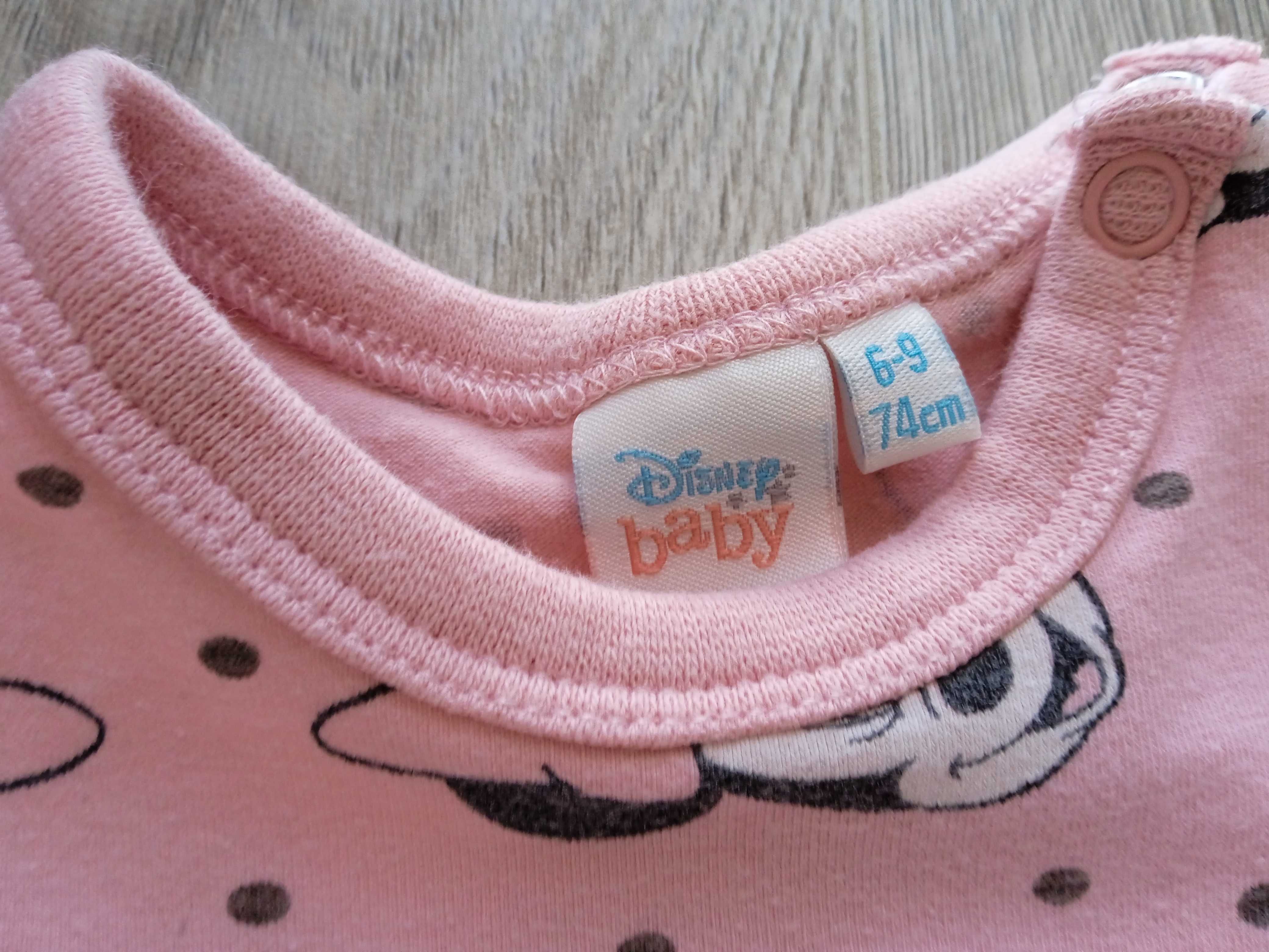 Komplet dwa body Myszka Minnie jak nowe r.68