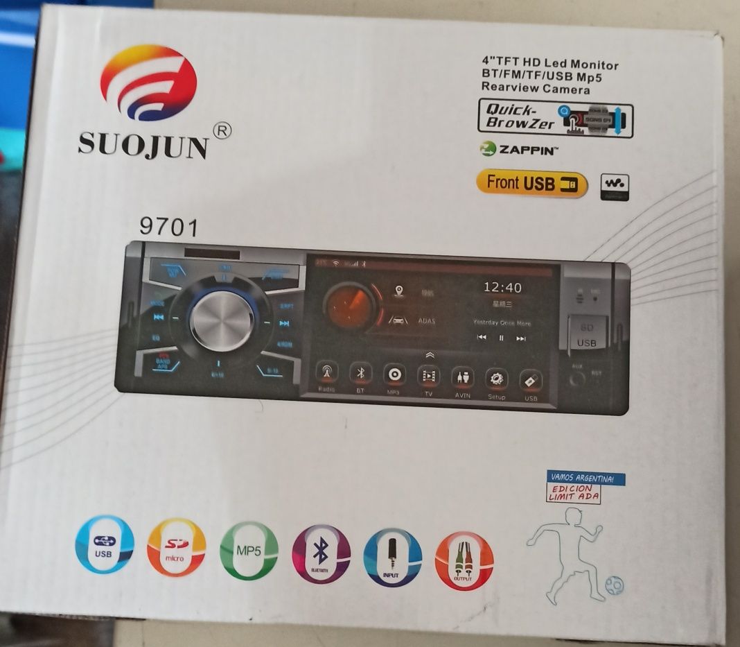 Auto rádio com ecrã tátil