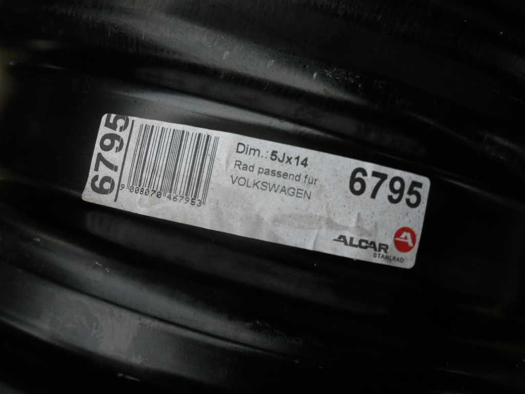 Felgi stalowe 14 VW up!, e-up!, SKODA Citigo, SEAT Mii 4x100, 5J, ET35