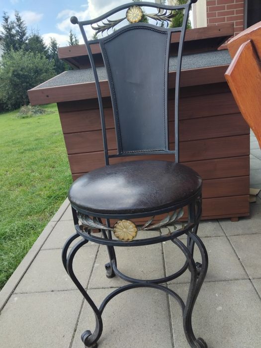 Krzeslo metalowe vintage