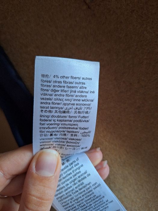 Nowy z metką brązowy płaszcz męski Tommy Hilfiger