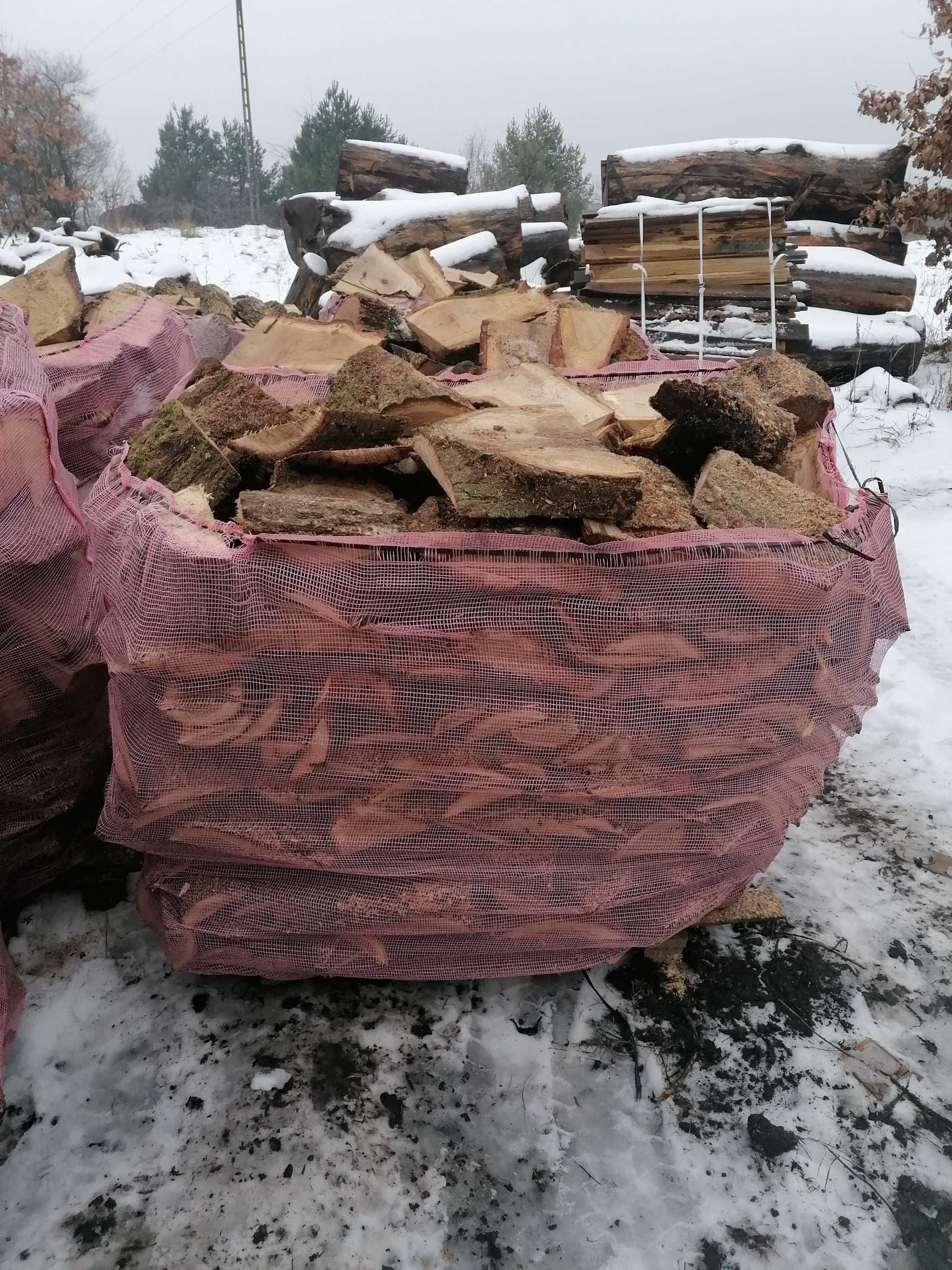 Sprzedam grube drewno opałowe, opoły i obrzyny dębowe