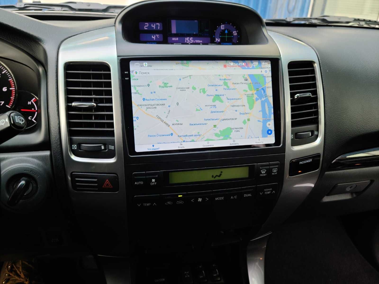 Магнітола Toyota Prado 120 +GPS трекер + цілодобовий відеонагляд +360.