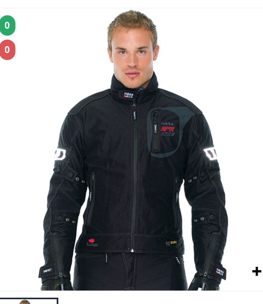 Kurtka motocyklowa + spodnie Rukka APR cordura R48 męska goretex