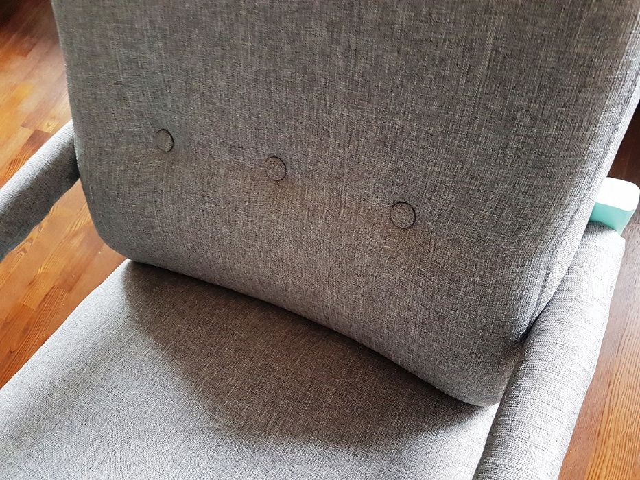 FOTEL BUJANY na płozach masywny duży idealny do karmienia unikatowy