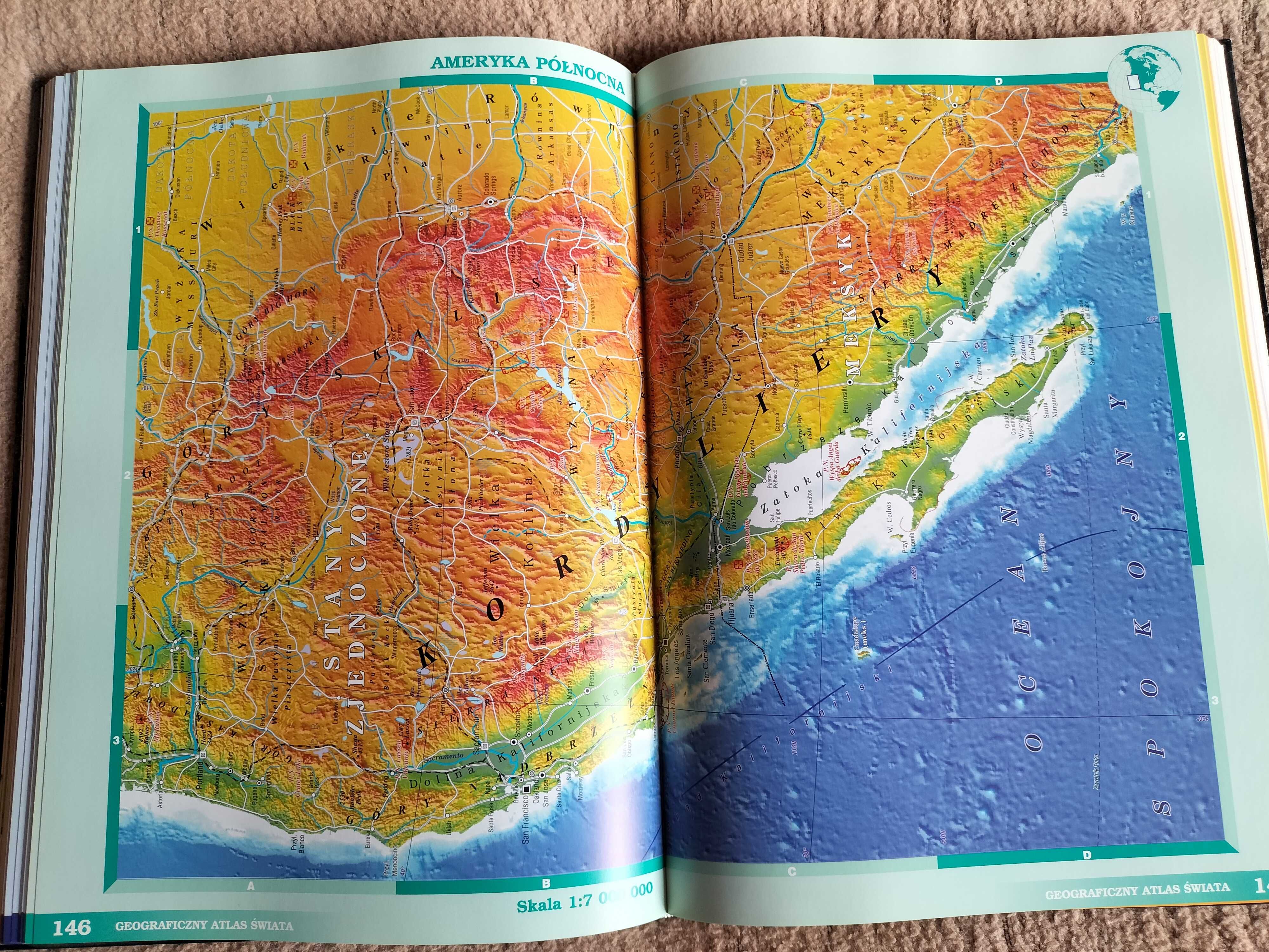 ŚWIAT - atlas geograficzny wydawnictwo Piętka.