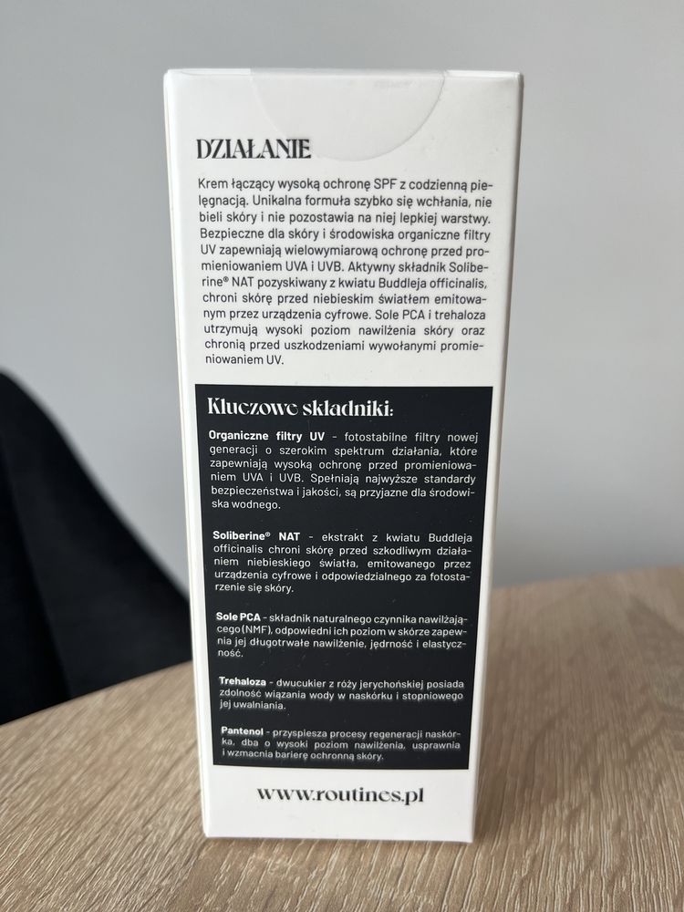 Krem spf 50 UVA UVB Routines by Alkmie 50ml nowy ochrona przeciwsłonec